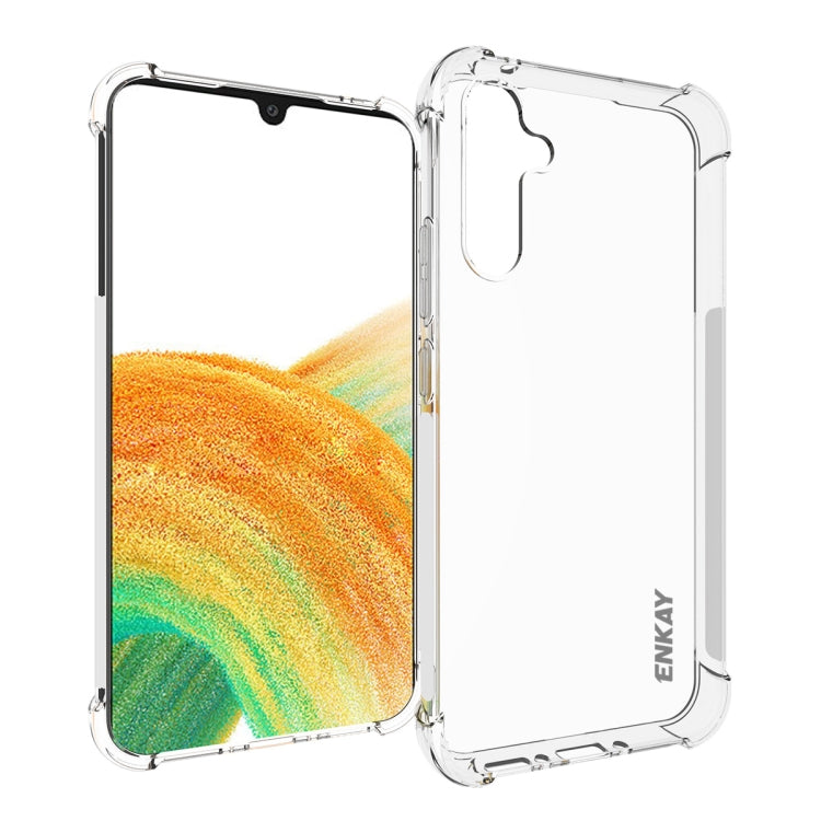 For Samsung Galaxy A34 5G ENKAY Hat-Prince Clear TPU Shockproof Case Soft Anti-slip Cover, For Samsung Galaxy A34 5G For Samsung Galaxy A34 5G