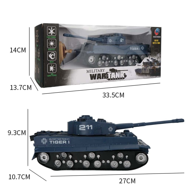 MoFun 369 Remote Control Tank 1:32 Four-way RC Vehicle, Blue, Green, Yellow