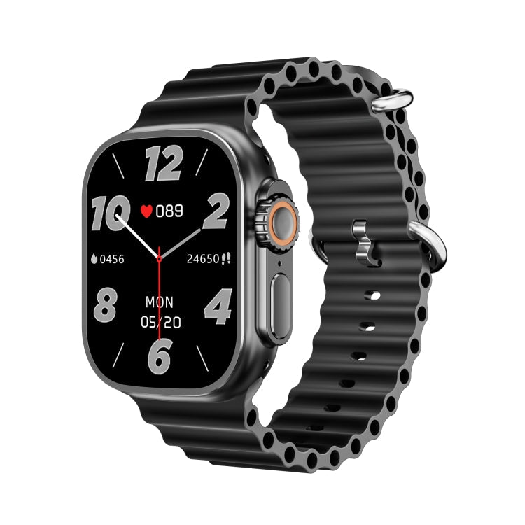 WS83 Smart Watch – 2.03" Screen, Blood Pressure Monitoring, Heart Rate Monitoring Black