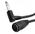 JUNSUNMAY 6.35mm 1/4 inch Male to Female 5 Pin MIDI Audio Stero Adapter, Cable Length: 20cm, Cable Length: 20cm Cable Length: 20cm