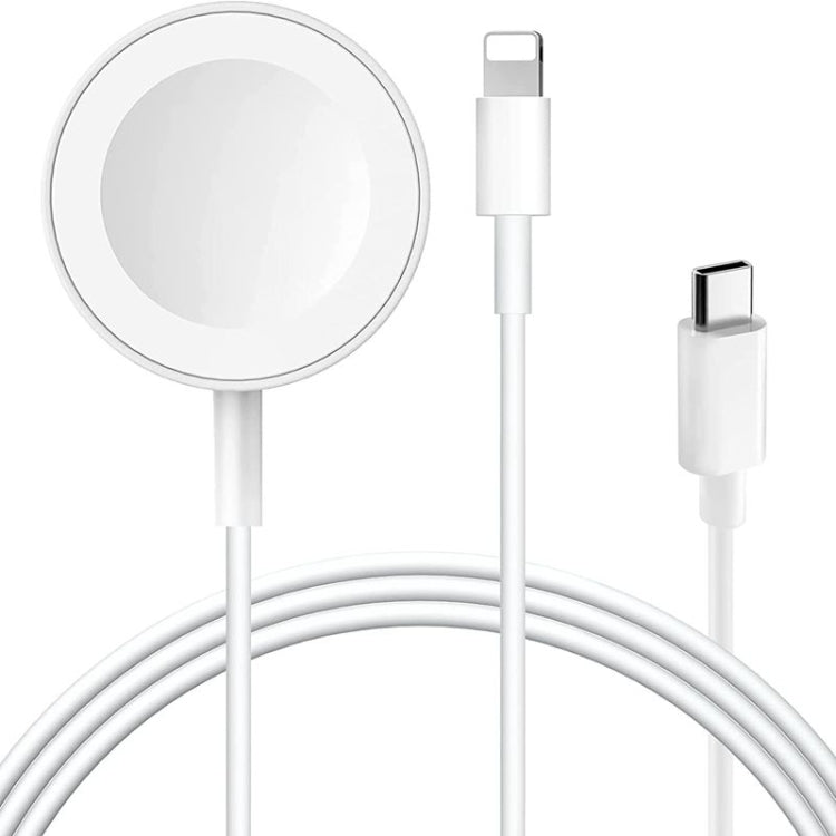 For Apple Watch Series & iPhone 2 in 1 USB Magnetic Charging Cable 1.2m, DS-XB015 DS-XB015