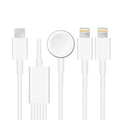 For Apple Watch Series & iPhone 3 in 1 Type-C Magnetic Charging Cable 4ft/1.2m, DS-XB019 DS-XB019