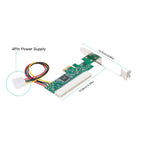 PCI-E to PCI Adapter Card Converter with 4Pin Power Supply, PCI-E to PCI – Card Slot