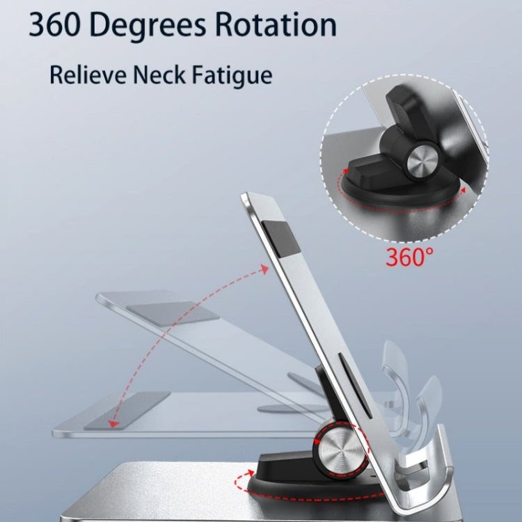 TM08 Stand – Desktop Tablet Stand Adjust Aluminum 360 Degree Rotatable Phone Stand, TM08