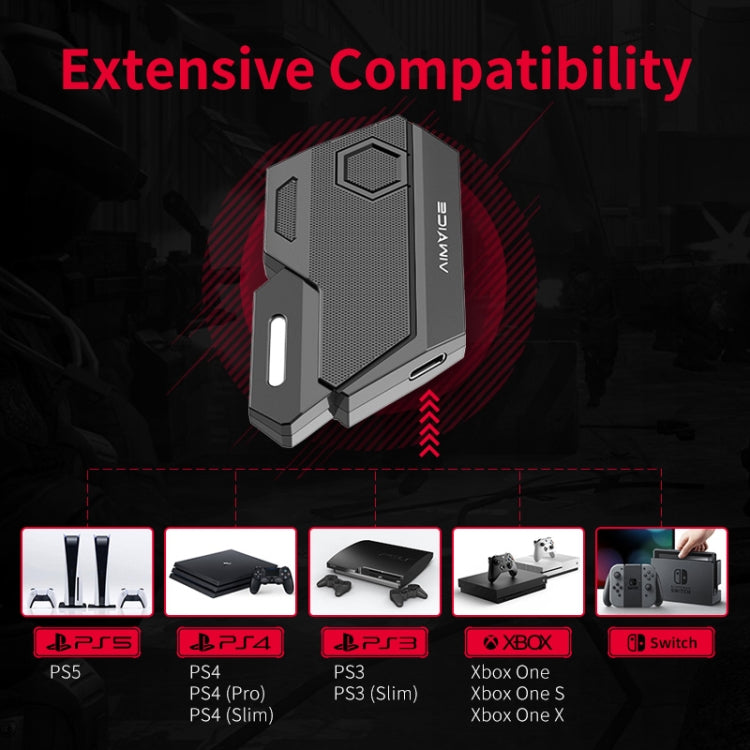 Keyboard & Mouse Converter – 7 in 1 Video Game Converter Keyboard Mouse Converter Shooting Game...