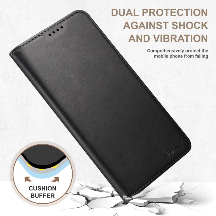 Suteni Calf Texture Horizontal Flip Leather Phone Case, For Samsung Galaxy S26+ 5G, For Samsung Galaxy S26 Ultra 5G, For Samsung Galaxy S26 5G, For Samsung Galaxy S25 5G, For Samsung Galaxy S25+ 5G, For Samsung Galaxy S25 Ultra 5G