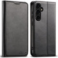 Suteni Calf Texture Horizontal Flip Leather Phone Case, For Samsung Galaxy S26+ 5G, For Samsung Galaxy S26 Ultra 5G, For Samsung Galaxy S26 5G, For Samsung Galaxy S25 5G, For Samsung Galaxy S25+ 5G, For Samsung Galaxy S25 Ultra 5G For Samsung Galaxy S26+ 5G Black
