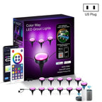CP01 Outdoor WIFI Smart APP Control Garden Lamp Music Sync Outdoor Ground Lights, US Plug, EU Plug US Plug