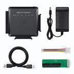 USB3.0 to SATA or IDE Hard Drive Adapter Converter With Clone Function – Aluminum Alloy, TPU