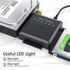 USB3.0 to SATA or IDE Hard Drive Adapter Converter With Clone Function – Aluminum Alloy, TPU