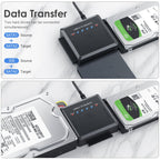 USB3.0 to SATA or IDE Hard Drive Adapter Converter With Clone Function – Aluminum Alloy, TPU