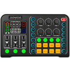 M6 Live Sound Card Multifunctional Wireless Voice Changer Broadcast Mixer, M6 M6