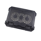 S900 Dual USB Ports Adjustable Height RGB Laptop Cooling Pad Stand, S900 – Non-slip