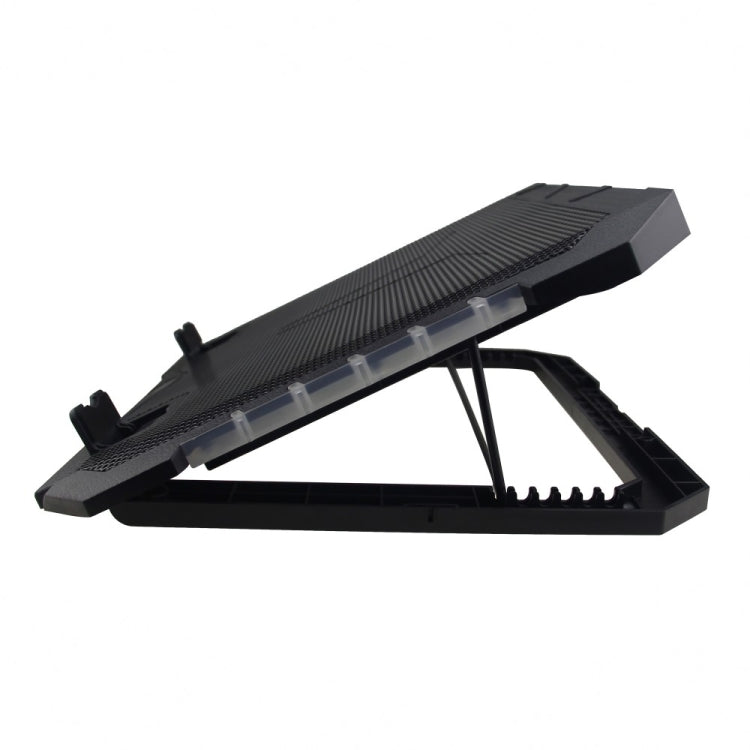 S900 Dual USB Ports Adjustable Height RGB Laptop Cooling Pad Stand, S900 – Non-slip