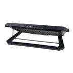 S900 Dual USB Ports Adjustable Height RGB Laptop Cooling Pad Stand, S900 – Non-slip