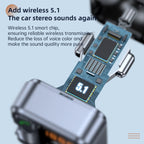 T16 MP3 Player Fast Charger Wireless Bluetooth 5.1 FM Transmitter Hands Free Car Kit, T16 Bluetooth 5.1 – Fast Charging, Bluetooth