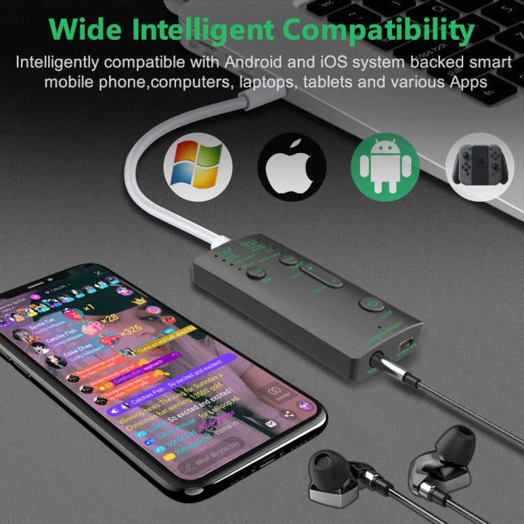 M1 Portable Mini Voice Changing Modulator with Adjustable Voice Functions & Phone Computer & Sound Card & Mic Tool, M1