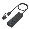 Onten UCA5306 7 in 2 USB3.0 + Type-C 7-Ports HUB Docking Station Support OTG Function, UCA5306 – Durable Build, Easy to Use UCA5306