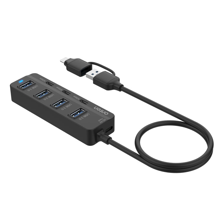 Onten UCA5306 7 in 2 USB3.0 + Type-C 7-Ports HUB Docking Station Support OTG Function, UCA5306 – Durable Build, Easy to Use