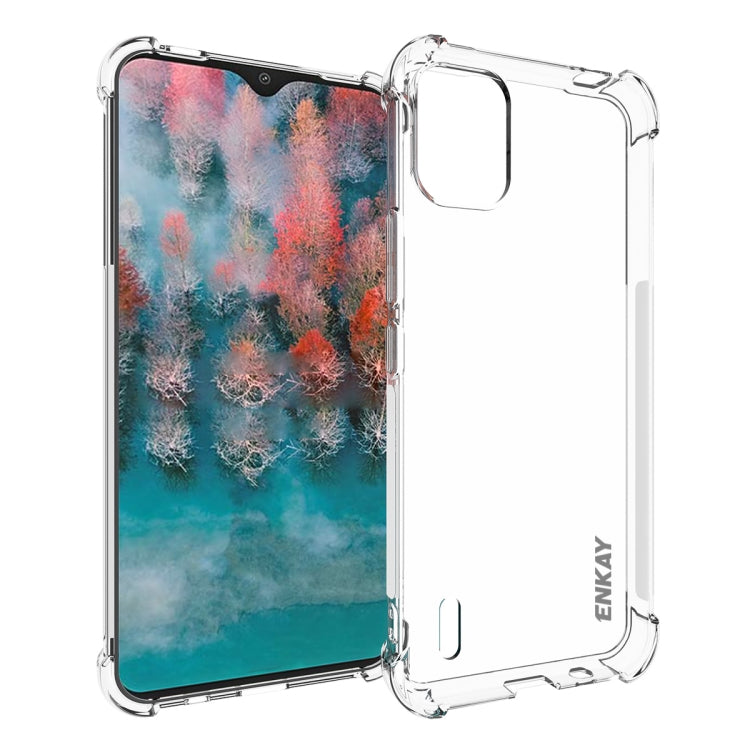 ENKAY Clear TPU Shockproof Anti-slip Phone Case – Shockproof, TPU, For Nokia C300 4G, For Nokia G42 5G, For Nokia C12 4G, For Nokia C22 4G, For Nokia C110 4G, For Nokia XR21 5G, For Nokia C32 4G For Nokia C12 4G