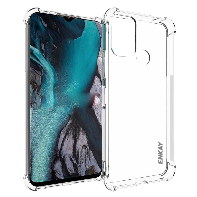 ENKAY Clear TPU Shockproof Anti-slip Phone Case – Shockproof, TPU, For Nokia C300 4G, For Nokia G42 5G, For Nokia C12 4G, For Nokia C22 4G, For Nokia C110 4G, For Nokia XR21 5G, For Nokia C32 4G For Nokia C22 4G