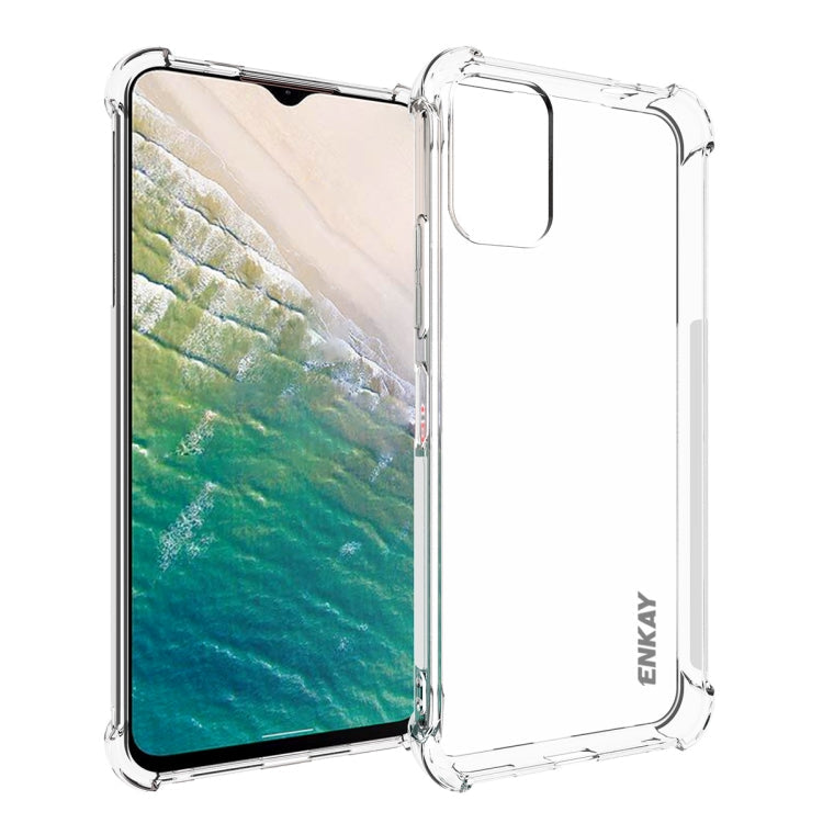 ENKAY Clear TPU Shockproof Anti-slip Phone Case – Shockproof, TPU, For Nokia C300 4G, For Nokia G42 5G, For Nokia C12 4G, For Nokia C22 4G, For Nokia C110 4G, For Nokia XR21 5G, For Nokia C32 4G For Nokia C32 4G