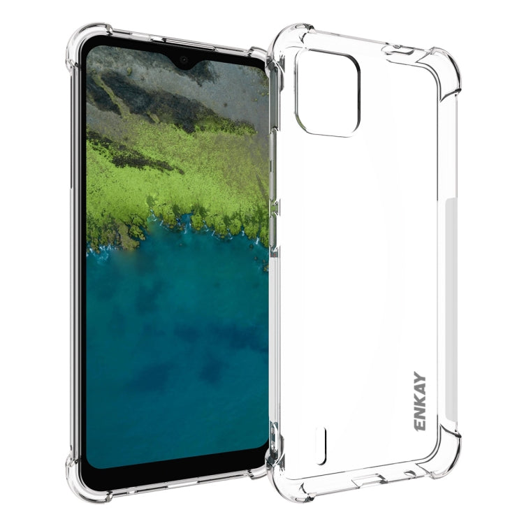 ENKAY Clear TPU Shockproof Anti-slip Phone Case – Shockproof, TPU, For Nokia C300 4G, For Nokia G42 5G, For Nokia C12 4G, For Nokia C22 4G, For Nokia C110 4G, For Nokia XR21 5G, For Nokia C32 4G For Nokia C110 4G