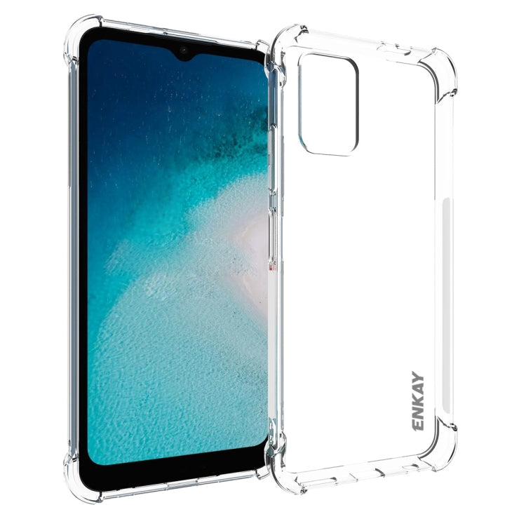 ENKAY Clear TPU Shockproof Anti-slip Phone Case – Shockproof, TPU, For Nokia C300 4G, For Nokia G42 5G, For Nokia C12 4G, For Nokia C22 4G, For Nokia C110 4G, For Nokia XR21 5G, For Nokia C32 4G For Nokia C300 4G