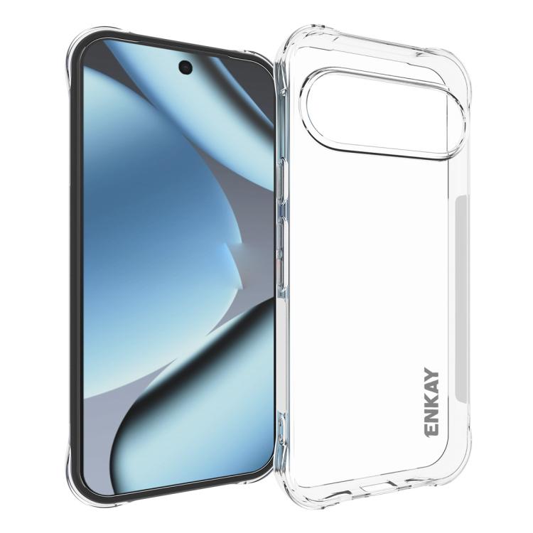 ENKAY Hat-Prince Transparent TPU Shockproof Phone Case, For Google Pixel 11 Pro XL, For Google Pixel 11, For Google Pixel 11 Pro, For Google Pixel 10a, For Google Pixel 9a, For Google Pixel 9 Pro, For Google Pixel 9, For Google Pixel 8a                ... For Google Pixel 11 Pro XL