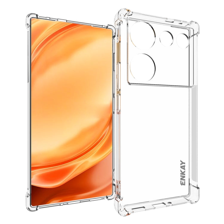 ENKAY Clear TPU Shockproof Anti-slip Phone Case – Shockproof, TPU, For ZTE Nubia Z50 Ultra 5G