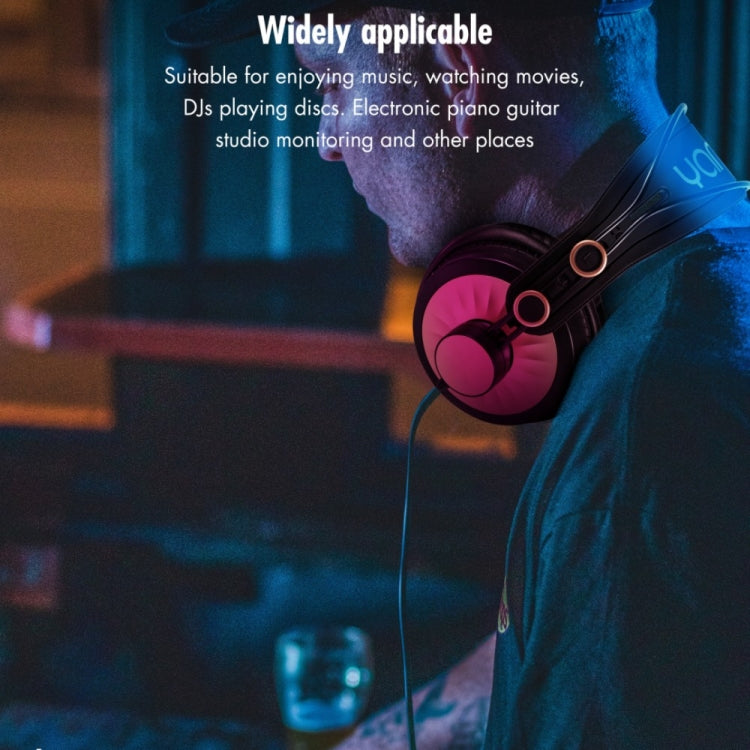 Yanmai D68-A Foldable Lightweight Recording Monitor Headphone – Leather