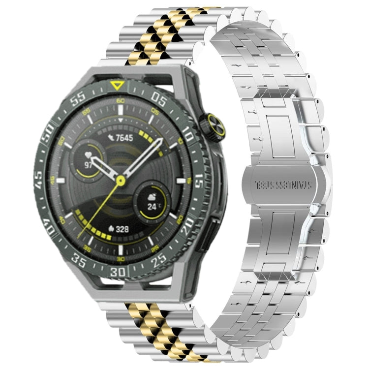 Watch Band – Stainless Steel (Huawei Watch GT3 SE) For Huawei Watch GT3 SE Silver+Gold