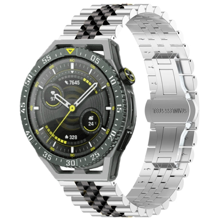 Watch Band – Stainless Steel (Huawei Watch GT3 SE) For Huawei Watch GT3 SE Silver+Black