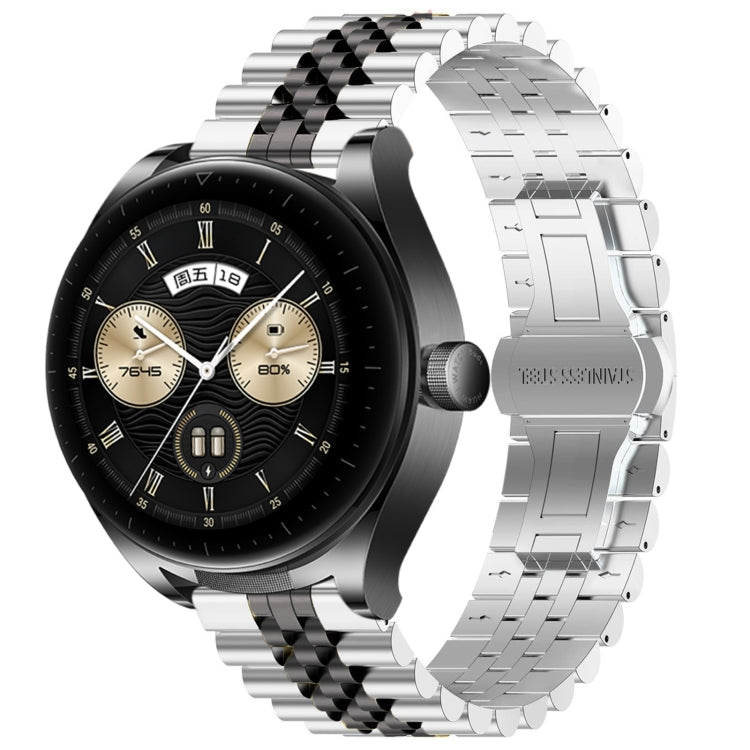 Watch Band – Stainless Steel (Huawei Watch GT3 SE) For Huawei Watch Buds Silver+Black