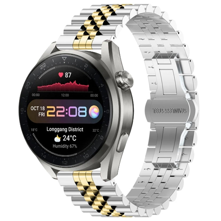 Watch Band – Stainless Steel (Huawei Watch GT3 SE) For Huawei Watch3 Pro New Silver+Gold