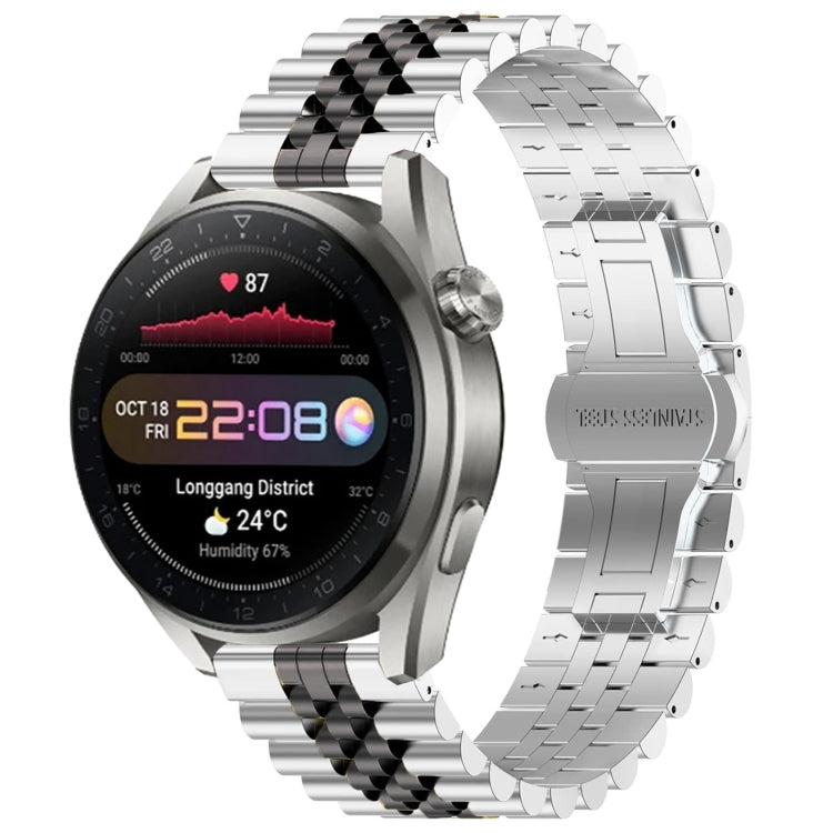 Watch Band – Stainless Steel (Huawei Watch GT3 SE) For Huawei Watch3 Pro New Silver+Black