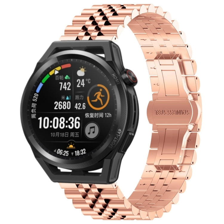 Watch Band – Stainless Steel (46mm) For Huawei Watch GT Runner Rose Gold