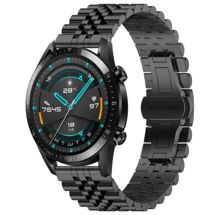 Watch Band – Stainless Steel (42mm) For Huawei Watch GT 42mm 46mm GT2 46mm Black