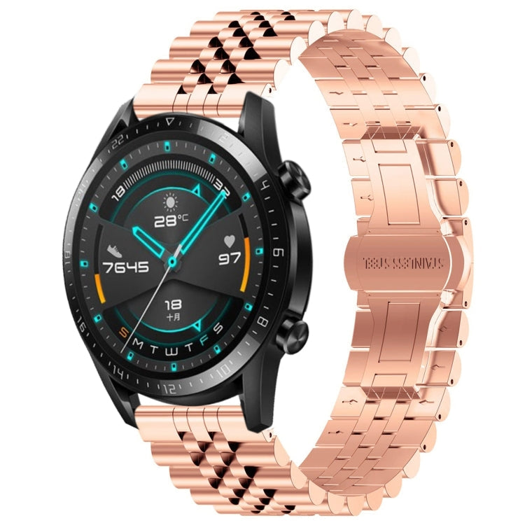 Watch Band – Stainless Steel (42mm) For Huawei Watch GT 42mm 46mm GT2 46mm Rose Gold