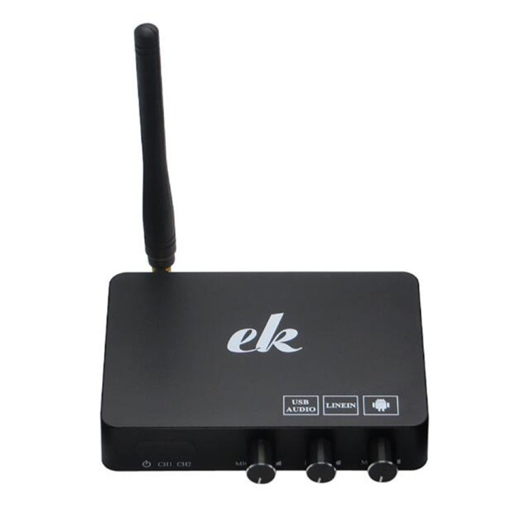 Home TV Network Karaoke Singing Equipment Set Sound Card Wireless Microphone Computer Karaoke KTV Set-top Box, black black