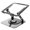 D147 Foldable 360 Degree Rotating Laptop Lifting Bracket Aluminum Alloy Notebook Desktop Stand, D147 – Aluminum Alloy D147 Black