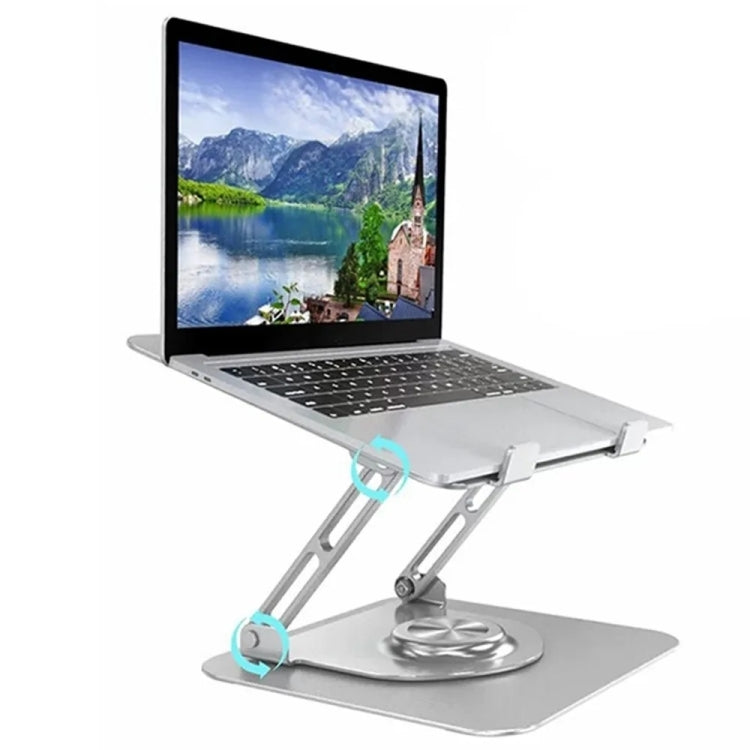 D147 Foldable 360 Degree Rotating Laptop Lifting Bracket Aluminum Alloy Notebook Desktop Stand, D147 – Aluminum Alloy