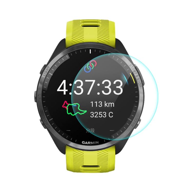 For Garmin Forerunner 965 ENKAY 0.2mm 9H Tempered Glass Screen Protector Watch Film, 1pcs, 2pcs, 5pcs, 10pcs 1pcs