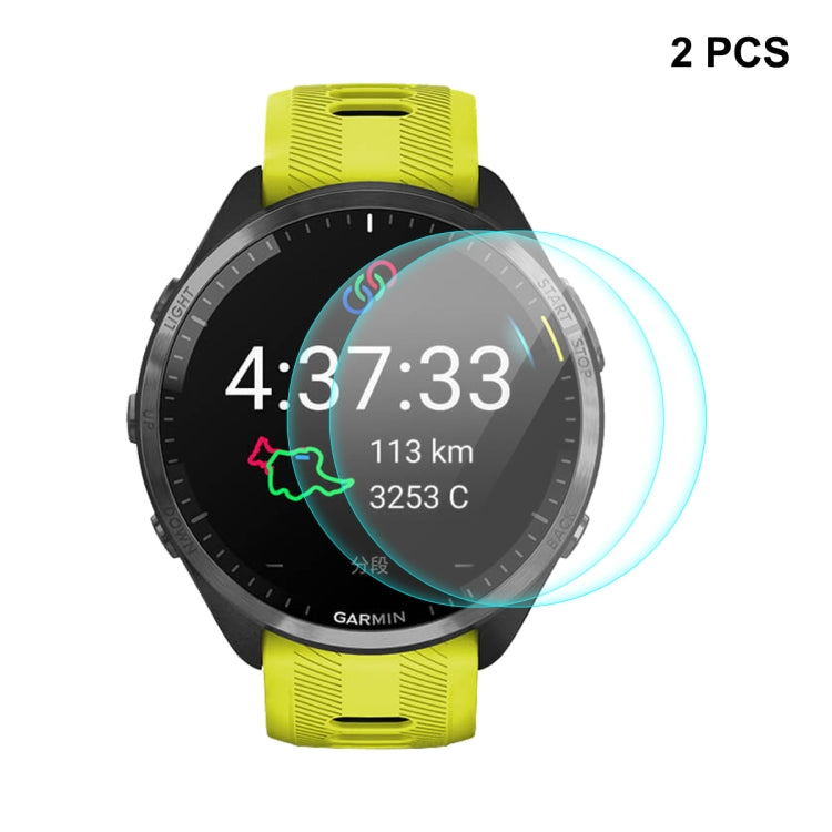 For Garmin Forerunner 965 ENKAY 0.2mm 9H Tempered Glass Screen Protector Watch Film, 1pcs, 2pcs, 5pcs, 10pcs 2pcs