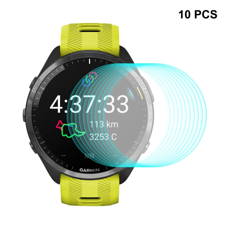 For Garmin Forerunner 965 ENKAY 0.2mm 9H Tempered Glass Screen Protector Watch Film, 1pcs, 2pcs, 5pcs, 10pcs 10pcs