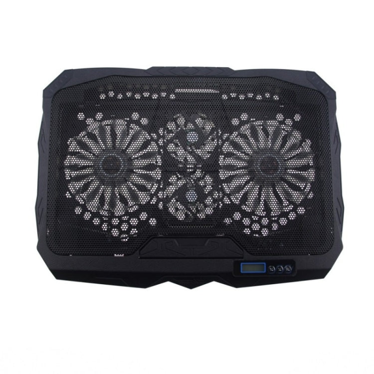 S18 Aluminum Four Fans Gaming Laptop Cooling Pad Foldable Holder with Wind Speed Display, S18 – Flip