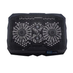 S18 Aluminum Four Fans Gaming Laptop Cooling Pad Foldable Holder with Wind Speed Display, S18 – Flip