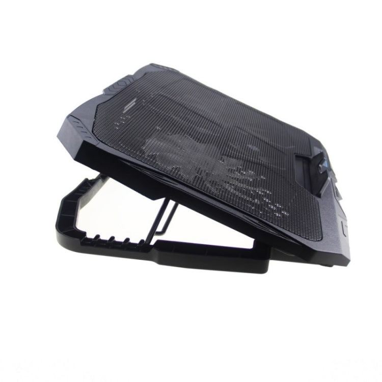S18 Aluminum Four Fans Gaming Laptop Cooling Pad Foldable Holder with Wind Speed Display, S18 – Flip
