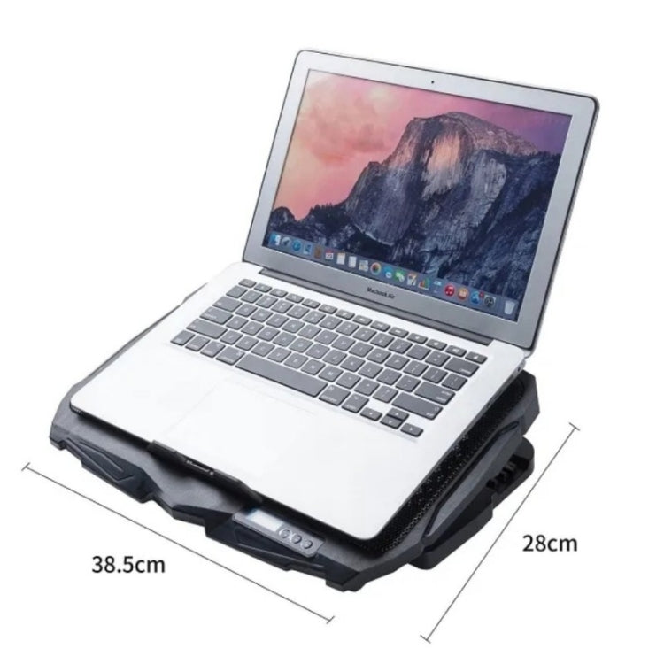 S18 Aluminum Four Fans Gaming Laptop Cooling Pad Foldable Holder with Wind Speed Display, S18 – Flip