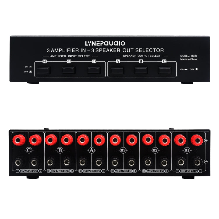 3 Input 3 Output Power Amplifier And Speaker Switcher Speaker Switch Splitter Comparator, B036 B036